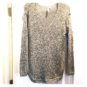 Black and white sweater